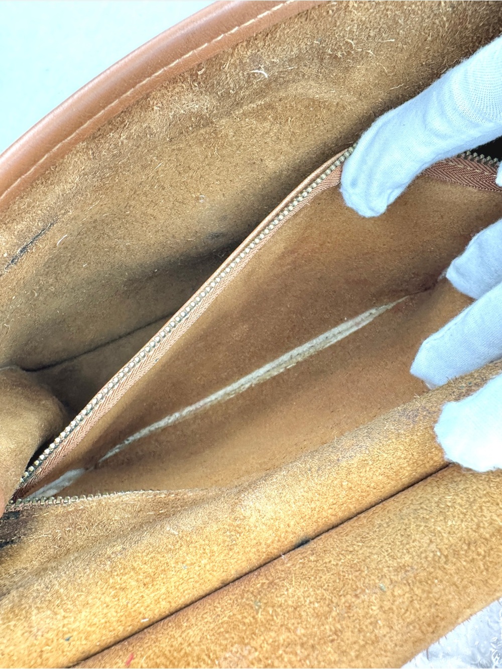 Vintage Coach Willis 9927 British Tan Leather Turnlock Top Handle Crossbody Bag - Picture 14 of 16